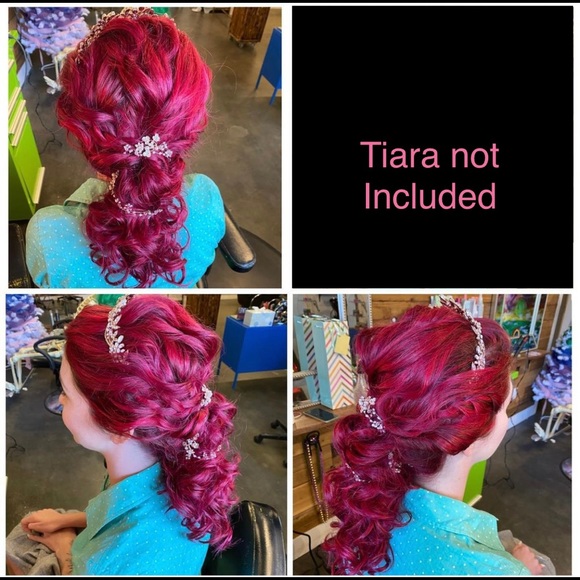 Rose Gold Pearl Angel Rivera Bridal Hair Piece. main image 7